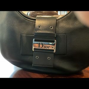 Authentic Vintage Christian Dior Black Hobo Bag